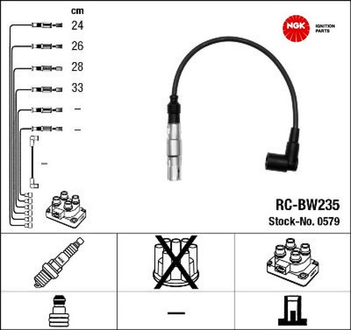 Ngk 0579 zündleitungssatz - 0579,