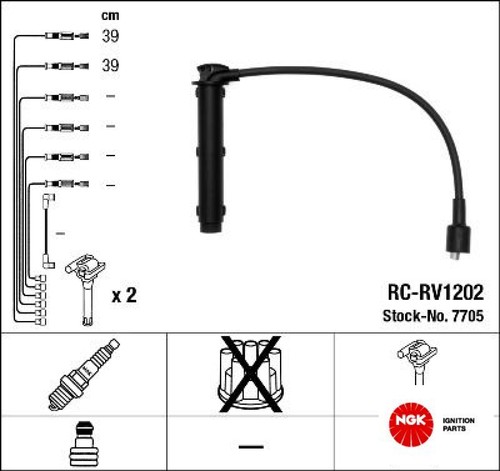 Ngk 7705 zündleitungssatz - ngk,